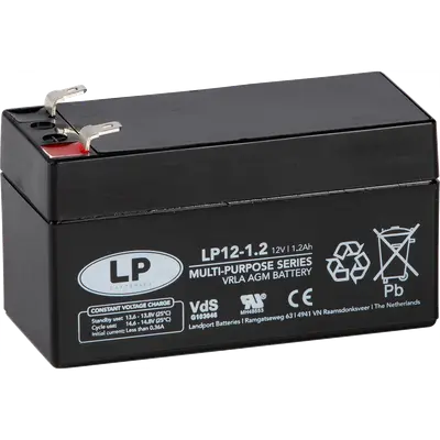 LP Batteries LP Multipurpose AGM accu 12V 1,2Ah - VRLA LP12001,2 T1
