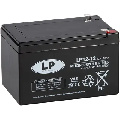 LP Batteries LP Multipurpose AGM accu 12V 12,7Ah - VRLA LP12012 T2