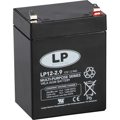 LP Batteries LP Multipurpose AGM accu 12V 2,9Ah - VRLA LP12002,9 T1