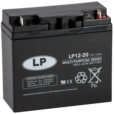 LP Batteries LP Multipurpose AGM accu 12V 20,2Ah - VRLA LP12020 T3