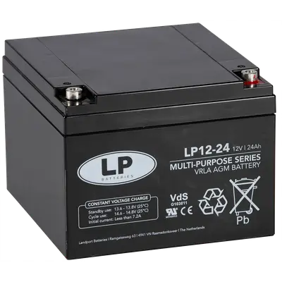 LP Batteries LP Multipurpose AGM accu 12V 23,8Ah - VRLA LP12024 T12V