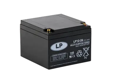 LP Batteries LP Multipurpose AGM accu 12V 25,8Ah - VRLA LP12026 T12V