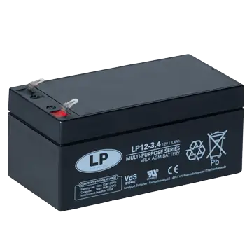 LP Batteries LP Multipurpose AGM accu 12V 3,2Ah - VRLA LP12003,4 T1V