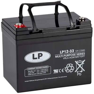 LP Batteries LP Multipurpose AGM accu 12V 34,6Ah - VRLA LP12033 T6
