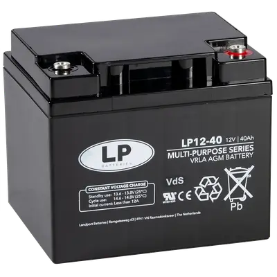 LP Batteries LP Multipurpose AGM accu 12V 40Ah - VRLA LP12040 T6V