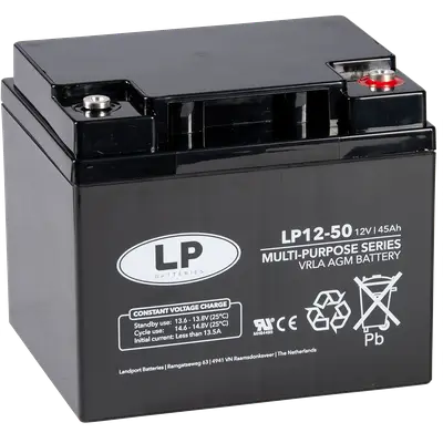 LP Batteries LP Multipurpose AGM accu 12V 47Ah - VRLA LP12050 T6