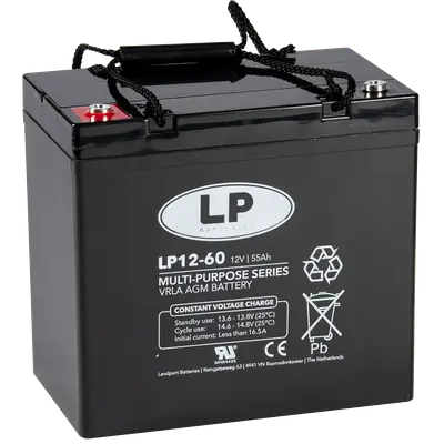 LP Batteries LP Multipurpose AGM accu 12V 57,8Ah - VRLA LP12060 T6